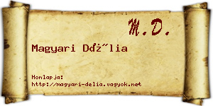 Magyari Délia névjegykártya